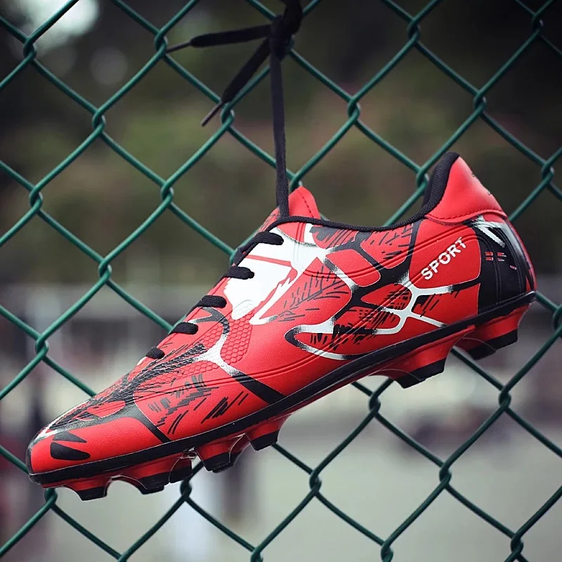 Mensoccer fútbol Zapatos FG Botas niños entrenamiento Botas largo spikes botas de futbol para hombres 35-44 Mensoccer fútbol Zapatos FG Botas niños entrenamiento Botas largo spikes botas de futbol para hombres 35-44