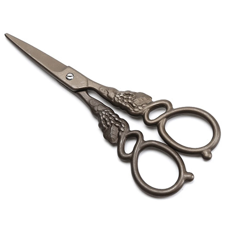 1PC Stainless Steel Vintage Titanium Tailoring Scissor Handicrafts