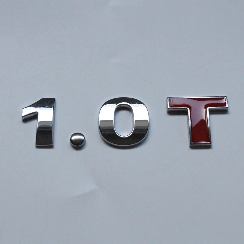 3D металлическая хромированная Автомобильная наклейка 0,9 T 1,0 T 453 L для Mercedes Smart Fortwo Forfour 451 450 логотип значок аксессуары для модификации автомобиля - Название цвета: 3D 1.0T
