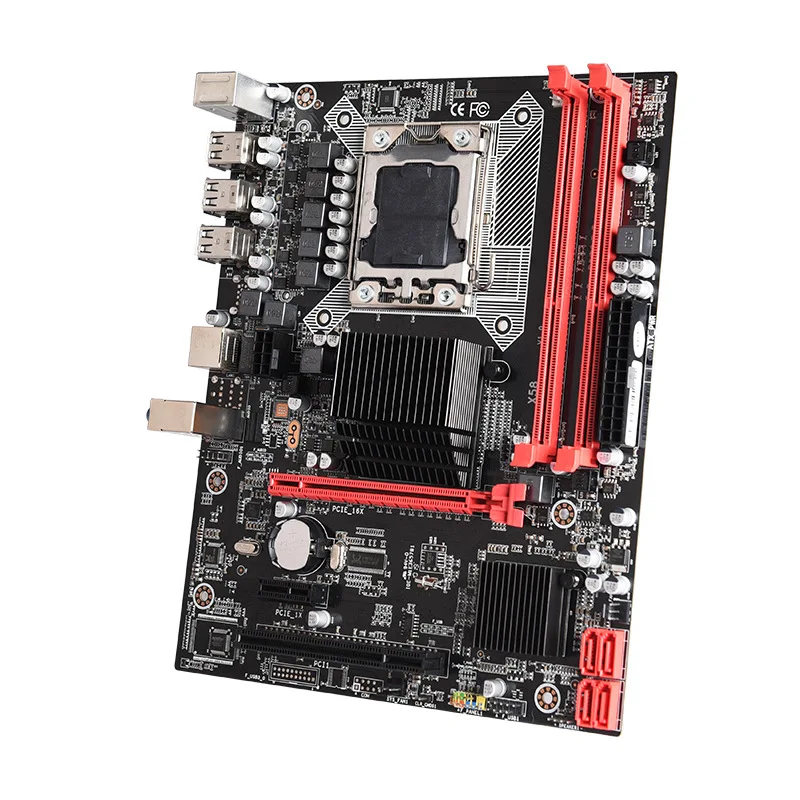 X58 اللوحة LGA 1366 يدعم REG ECC خادم الذاكرة و زيون المعالج 32G