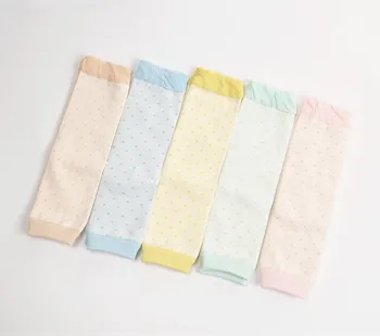 

Baby soft Cotton legwarmer Infant Girl boy Breathable Knee pads polka dot print Children Adult arm warmer 5colors