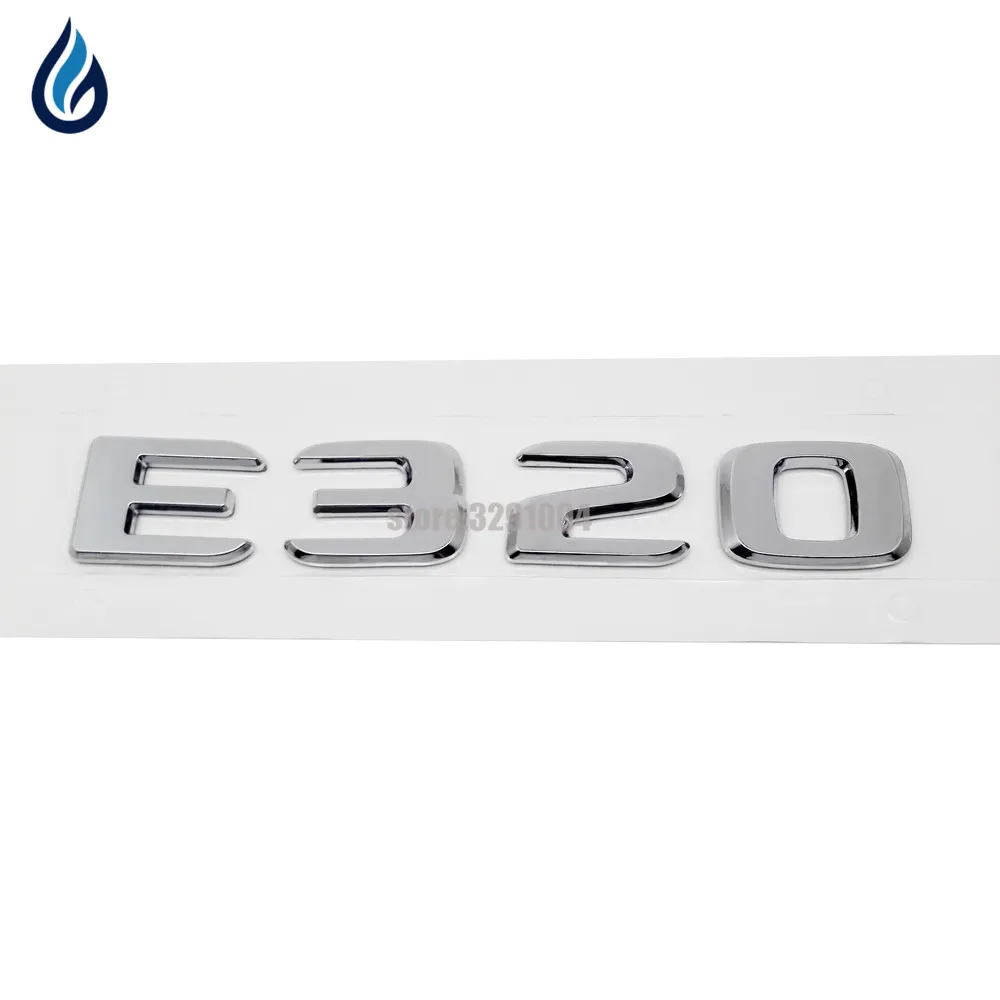 Для Mercedes Benz E Class W204 W203 W211 W210 W212 W205 W207 E300 E320 E320L автомобиля задние эмблема числа буквы знак Стикеры