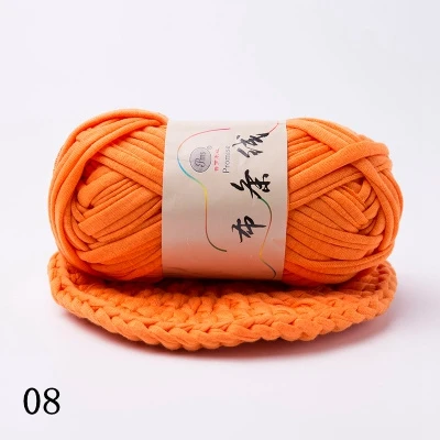 08 Красочные DIY вязание крючком ткань Ковры Пряжа 100 г хлопок шерсть вязание пункт ручной вязки Толстая плетеная корзина одеяло - Цвет: 08