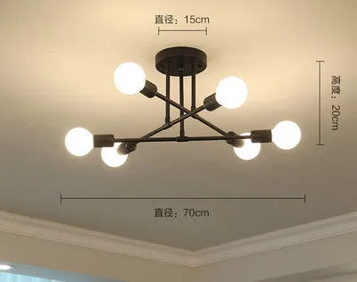 Современный светодиодный потолочный светильник для гостиной, спальни, люстры для креативного дома, светильники AC110V/220 V - Цвет корпуса: Черный