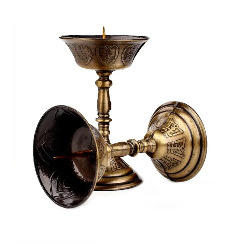 2 шт./лот металлический подсвечник в стиле ретро Лотос подсвечники для