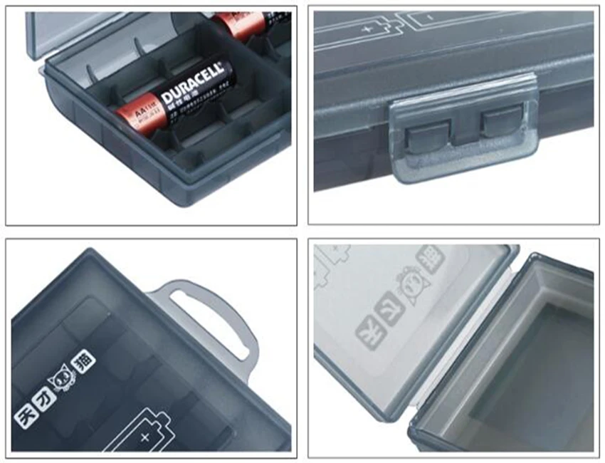 Прозрачный горячий портативный жесткий пластиковый корпус батареи держатель батареи коробки для хранения батарей S/M/L