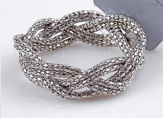 

fashion silver wrap bracelets bangle diameter 7cm