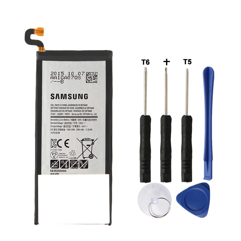 Original Battery EB-BG928ABE For Samsung GALAXY S6 edgePlus SM-G9280 G928P G928F G928V G9280 G9287 S6edgePlus 3000mAh | Мобильные