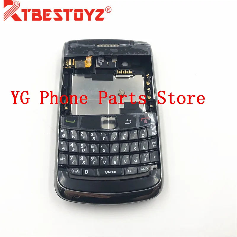 

RTBESTOYZ New Original full housing For BlackBerry 9700 Housing Rear Battery Cover Case +Keypad +Side Button + Logo