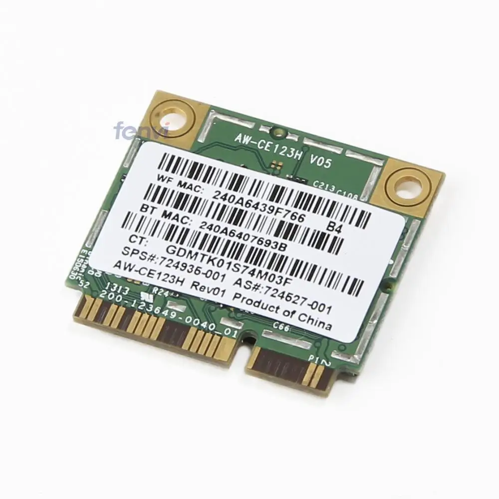 BroadCom BCM4352 BCM94352HMB Половина мини PCIe PCI-express беспроводная wifi WLAN BT Bluetooth карта 802.11AC 867 МГц для 724935-001