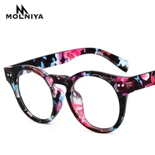 И американском стиле; обувь с заклепками в стиле ретро круглые очки рамки высокое качество мужской и женский Оптический очки для работы за компьютером очки, очки с оправой G19