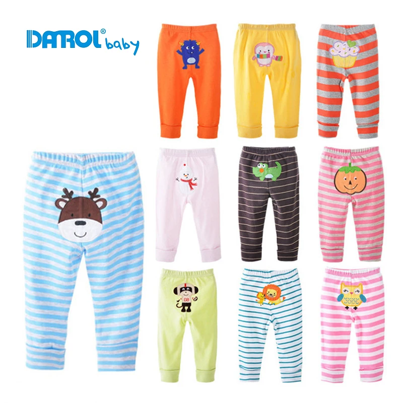 0 36M 4 Pieces / Lot Baby Trousers Kid Wear Baby Pants Cartoon Baby Boy