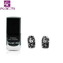 KADS Горячей Продажи Длительный Черный Искусство Ногтей Печати Лак Для Ногтей Штамповки Польский Красоты Украшения DIY Инструменты