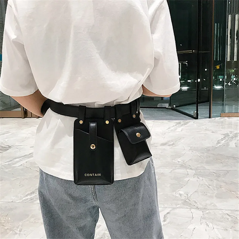

2019 New Nightclub Girl Waist Bag Chest Bag Fashion Belt Detachable Men&Women Slung Mobile Street Shooting Essential Phone Bag