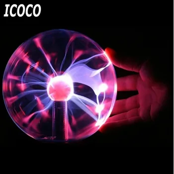 

1pcs USB Plasma Ball Electrostatic Sphere Light Magic Crystal Lamp Ball Desktop Lightning Christmas Party Touch Sensitive Light
