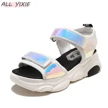 ALL YIXIE 2019 Fashion Platform Women Sandals Open Toe PU Heels Platform Sandals Summer Beach Casual Shoes Women Platform Shoes fashion casual gladiator summer women sandals shoes comfortable open toes white heels bohemia platform ladies beach shoes hbt706