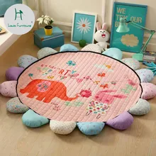 Луи Мода ползать коврик гостиная утолщение детская защита окружающей среды круговой коврик с подсолнухами ребенка дома