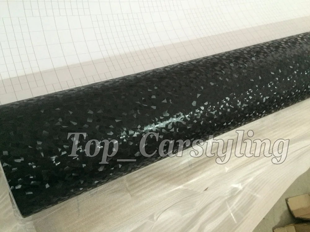 Embossed Unique 3D Black VINYL Car Wrap Film with Air Free emboss  (3)