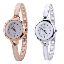 Jocestyle Lvpai тонкий сплав ремешок кварцевые часы Для женщин Круглый Циферблат Аналоговые часы с браслетом