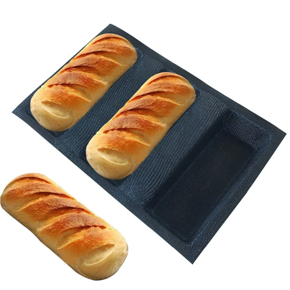 

Silicone Bread Forms Square Shape Bread Molds Non Stick Bakery Tray Silicone Coated Fiber Glass Loaf Crusty Bread Bakeware