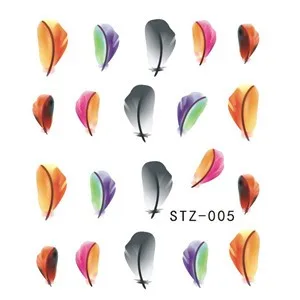 40 листов смешанный цветок/мультяшный дизайн ногтей переводные наклейки для воды набор цветочных лаков для маникюра обертывания декоративные наклейки LASTZ001-040