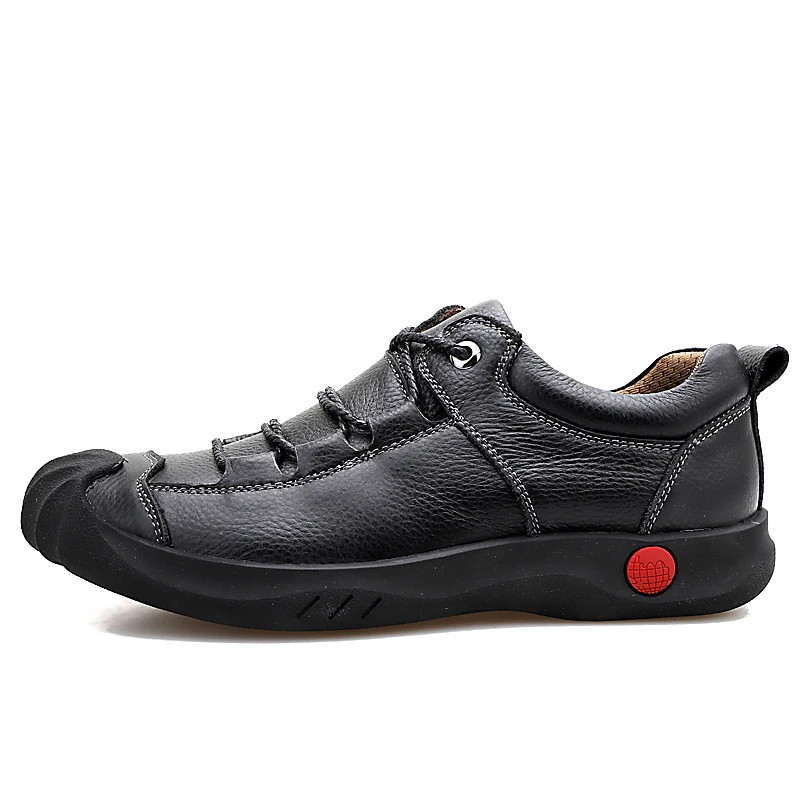 CLAX/мужские рабочие ботинки из натуральной кожи; сезон весна-осень; кожаные ботинки кэжуал; Мужская прогулочная обувь; мягкая обувь
