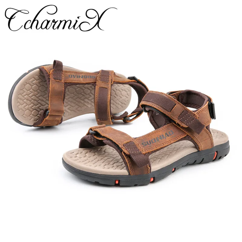 CcharmiX/ мужские сандалии; летняя большая обувь; Высококачественная резиновая обувь; Легкие прогулочные сандалии; большие размеры 45