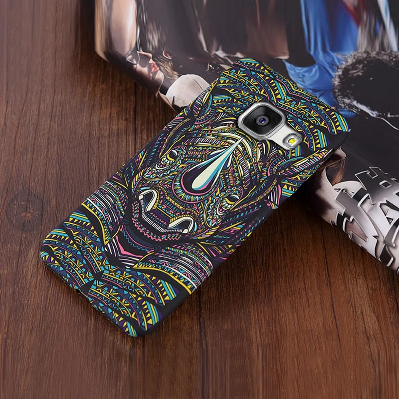 YonLinTan Coque, чехол, чехол для Samsung Galaxy A7 A710 мобильного телефона слон тигр животное Аватар жесткий пластик 3D