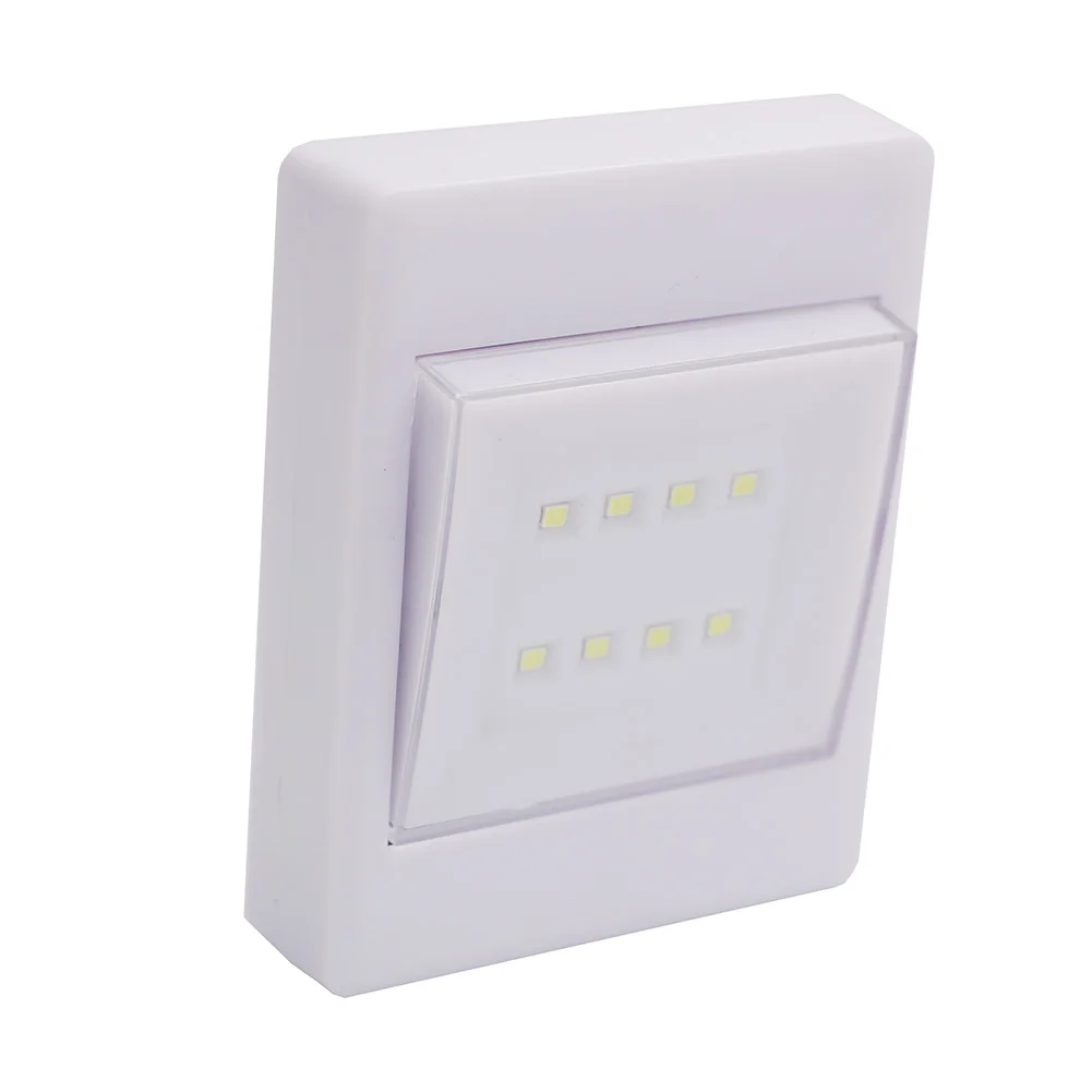  8LEDs Mini COB Cordless lamp Switch LED Wall Lights Night Light On/Off Hallway Kitchen Cabinet Emer - 32816699464