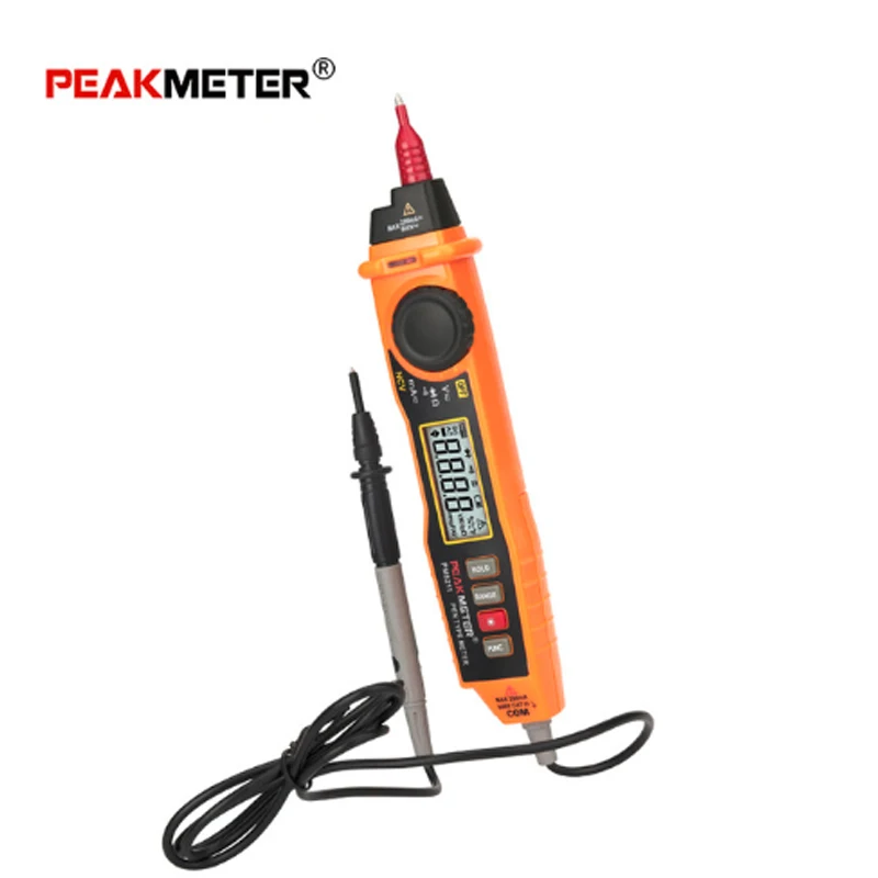 

PEAKMETER MS8211 Digital Multimeter 2000 Counts Pen Type with Non-Contact ACV/DCV 600V Electric Handheld Tester Multimeter