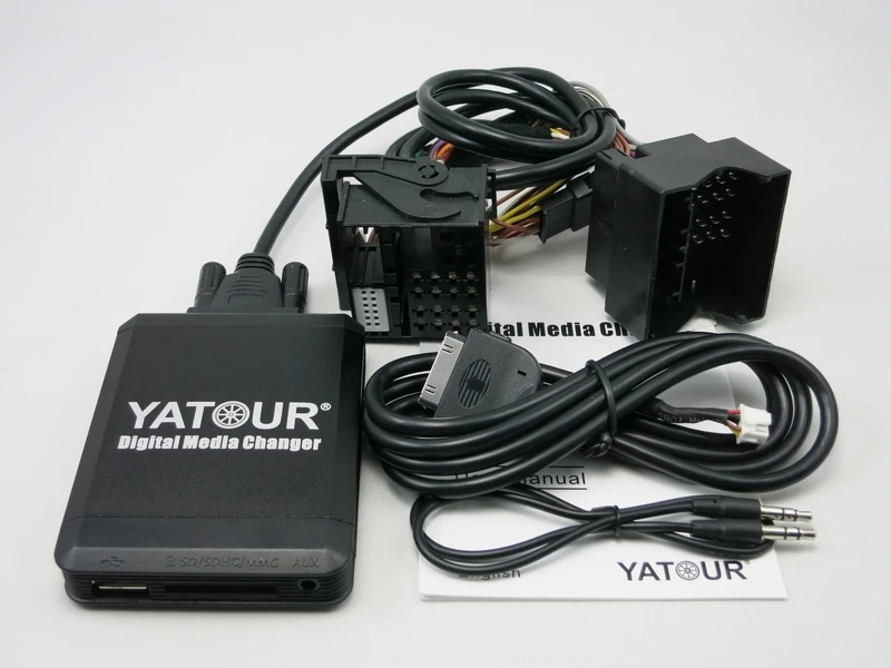 Yatour YTM07 музыкальный цифровой cd-чейнджер USB SD AUX Bluetooth ipod iphone интерфейс для нового Ford quadlock Fakra 12 pin адаптер