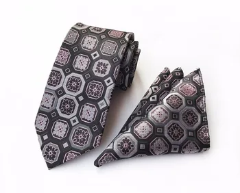 

8cm Woven Necktie Handkerchief Set Wholesale