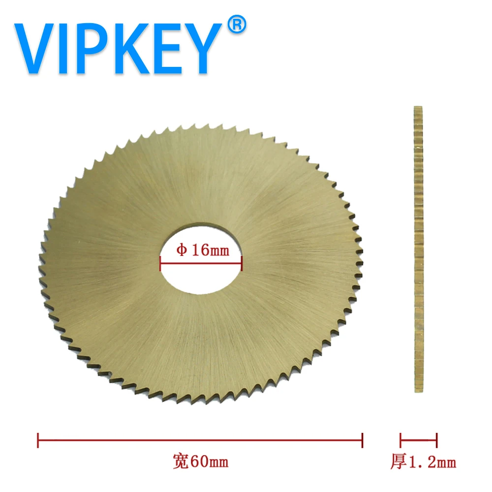

60*16*1.2mm key cutting machine minlling cutter saw blade for 238BS 238RS key copy machine make blank key s