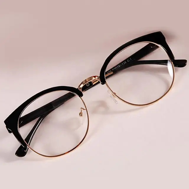 Nuovo Stile Anti Radiazioni Occhiali Pianura Occhiali Di Vetro Delle Donne  di Modo del Metallo + Plastica Semicerchio Telaio Occhiali Ottica  Variopinta|frame glasses|frames glasses stylesfashion frames glasses -  AliExpress