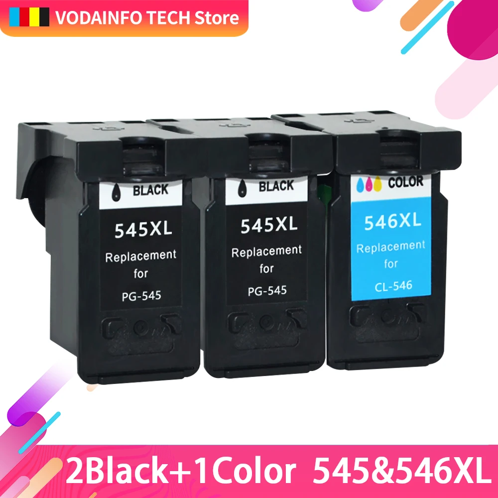 3 шт. PG 545XL для Canon Восстановленный 545 картридж canon Pixma iP2850 iP2855 MG2450 MG2455 MG2550