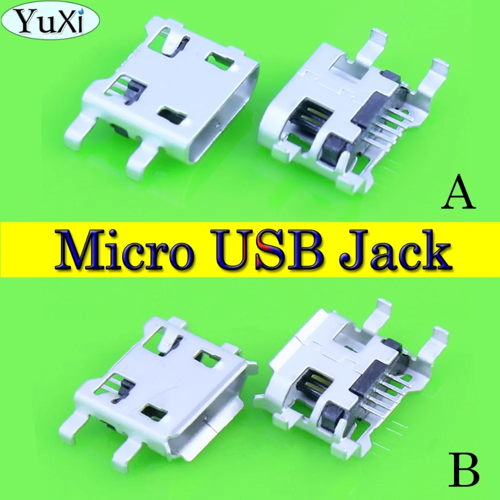 

YuXi 1pcs Micro 5P USB jack socket connector USB charging port For huawei C8500 C8600 C8813 U8818 U8150 T8300