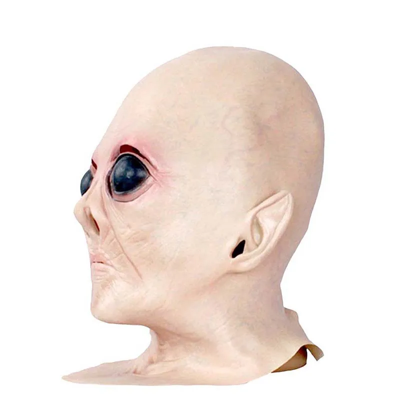 1 шт. Хэллоуин жуткая латекс НЛО инопланетянин маска для Хэллоуина полный головы маски