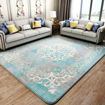 

European Style Tatami Fuzz Soft Rectangular Carpet Living Room Bedroom Mat