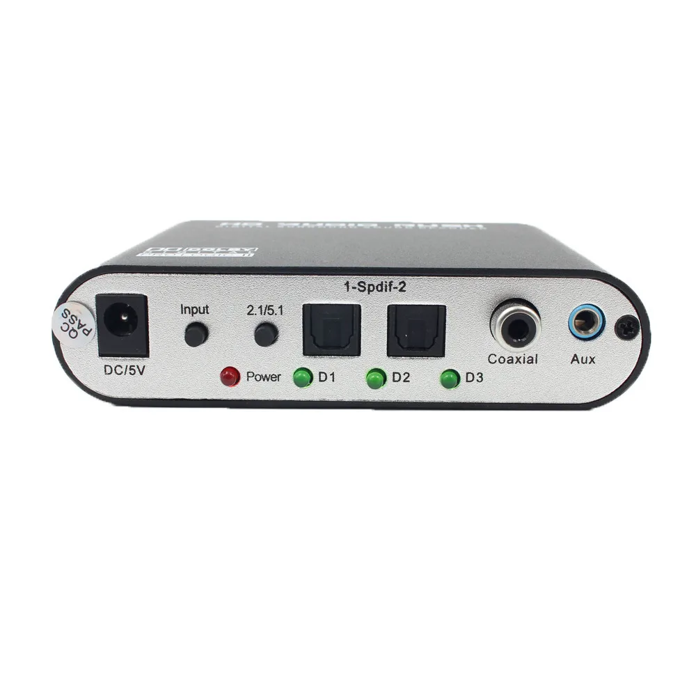 

ZERODATE WIISTAR 5.1 Inch Audio Decoder SPDIF Coaxial RCA DTS AC3 Digitale 5.1 Versterker Supports Multiple Input Interfaces