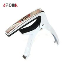Aroma Acoustic Electric Guitars Unique Versatile Capo Capodaster Guitar Ukulele Capo Daster Chrome Metal Alloy Pin AC21