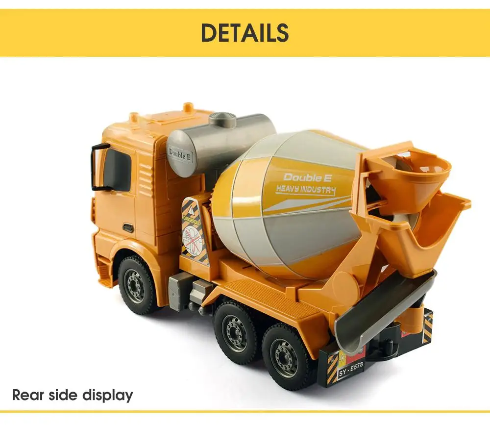 LeadingStar 1:26 RC Дистанционное управление зарядки миксер грузовик Дети Обувь для мальчиков Электрический игрушка Инженерная машина модель игрушечные лошадки
