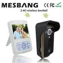 2017 Mesbnag villa video call at the door 3 5 inch digital display screen doorbell intercom