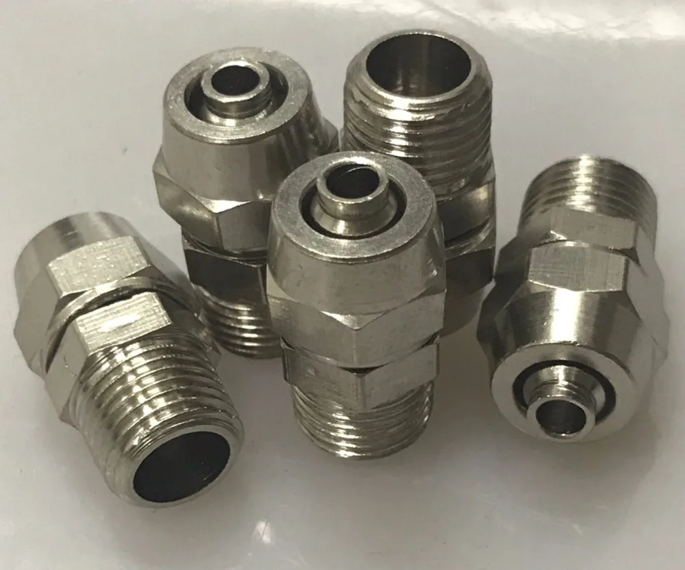 5 x 1/8" Male Thread 6mm Pipe Air Pneumatic Quick Coupler Connectorsin
