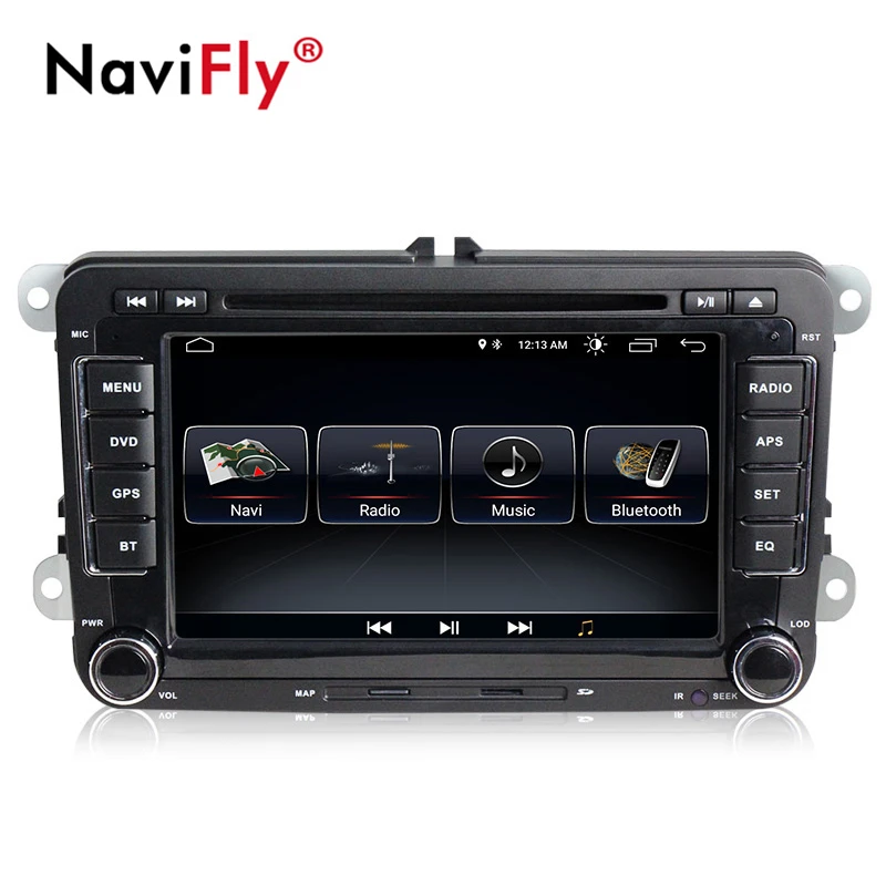 NaviFly 2018 hottest Android 8.1 car dvd radio for VW golf 5 6 passat b6 Skoda Octavia/Fabia/Rapid/Yeti/Superb Car gps navigaton