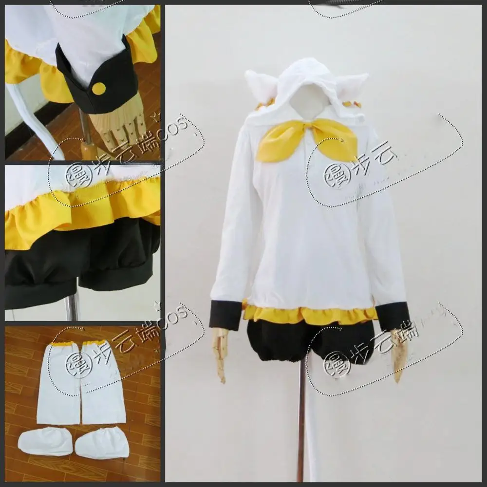 Kagamine Len VOCALOID Cosplay Costume Cats Loaded Full Set Costume Free