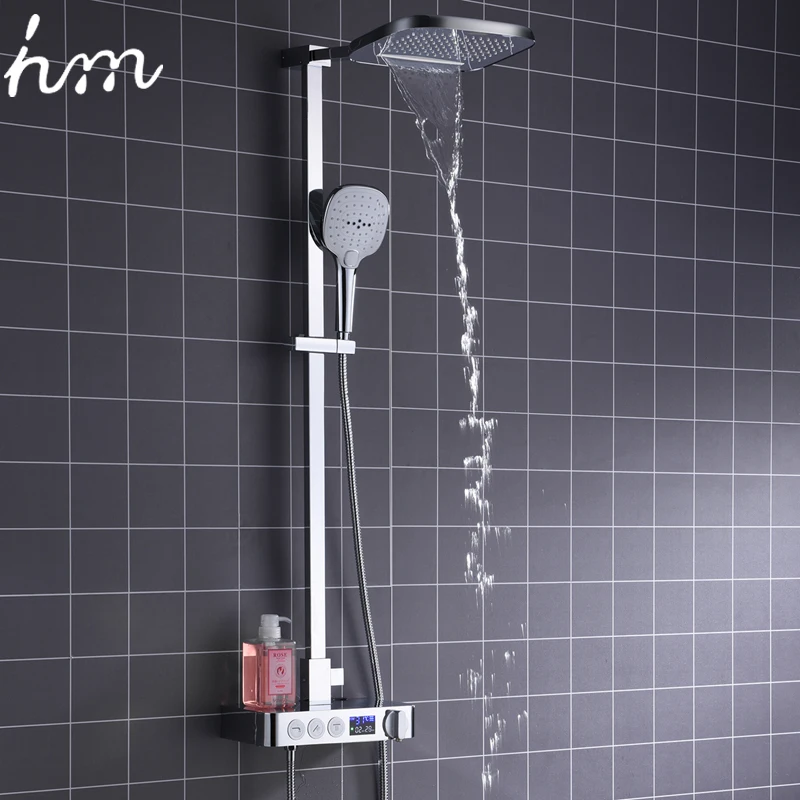  hm In Wall Touch Digital Shower Bath 3 Function Bathroom Shower Set Smart Intelligent Thermostat Wa - 32840014130