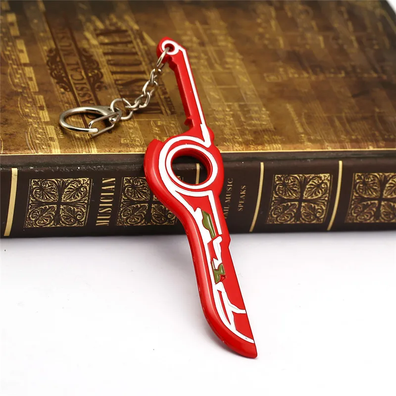 Новая игра Xenoblade Chronicles 2 брелок Металлический брелок для ключей Porte Clef для мужчин подарок ювелирный брелок