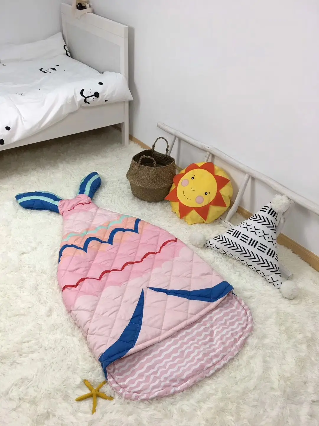 Домашний спальный мешок для детей, чистый хлопок, для мальчиков и девочек, fleabag, с мультяшным принтом «mothercare», для детей 0-8 лет, 70*150 см