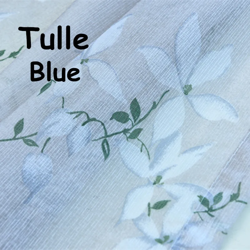 Затемненная ткань синие затемненные занавески ткань драпировка Прозрачная вуаль Декор Бежевый занавес на заказ WP201B - Цвет: bule tulle