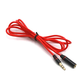 

Hot Sale 3.5mm Stereo Audio Earphone Extension Cable1.2m Long for headphone computer cellphone MP3/4